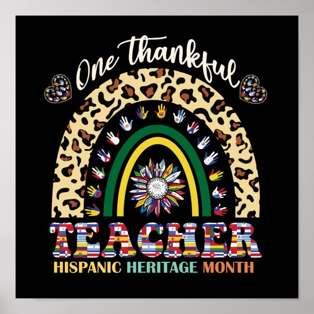 En tacksam lärarmånad för det historiska kulturarv poster (Framsidan)