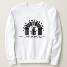 En tacksam Mamma Typography Sweatshirt T Shirt