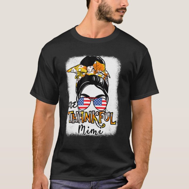 En tacksam Mini blödde Mamma mormor T Shirt (Framsida)