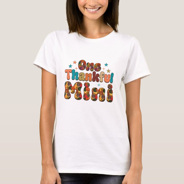 En tacksam mini - Thanksgiving T Shirt (Framsida)