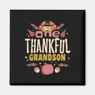 En tacksam morson, hösthösten, Thanksgiving Magnet