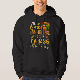 En tacksam NICU-sjuksköterska Pumpa Stetoskop Tack Hoodie