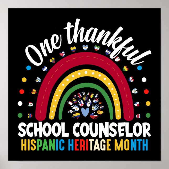 En tacksam skolrådgivare för det latinamerikanska  poster (Framsidan)