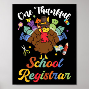 En tacksam skolregistrator, Turkiet Lycklig Thanks Poster