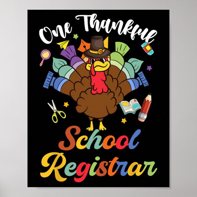 En tacksam skolregistrator, Turkiet Lycklig Thanks Poster (Framsidan)