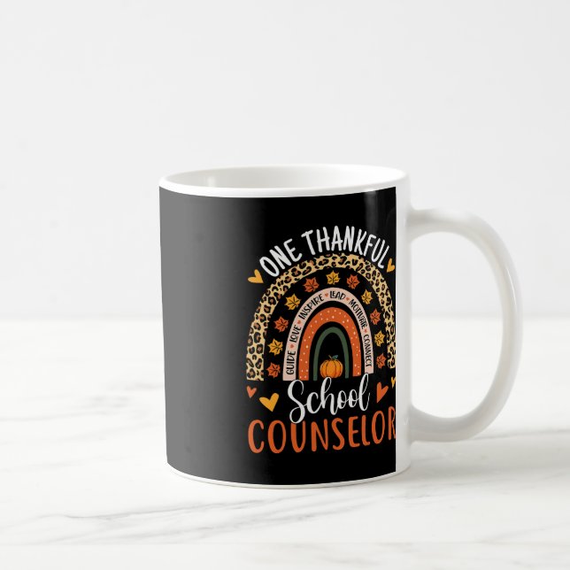 En tacksam Thanksgiving Rainbow från skolrådgivare Kaffemugg (Höger)