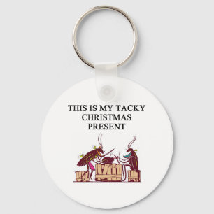 en tacky julgåvadesign nyckelring