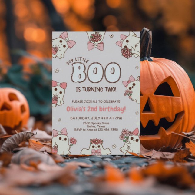 En talare Babe Retro Halloween-födelsedag Inbjudningar (Skapare uppladdad)