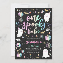 En talesman Babe Cute Halloween Ghost 1:a födelsed