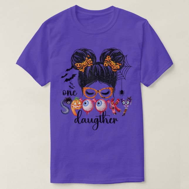 En talesman Daugther Messy Bun Women Witch Mamma H T Shirt (Design framsida)