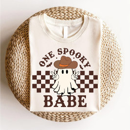 En taloky Babe Cute Western Cowgirl Boo Halloween T Shirt