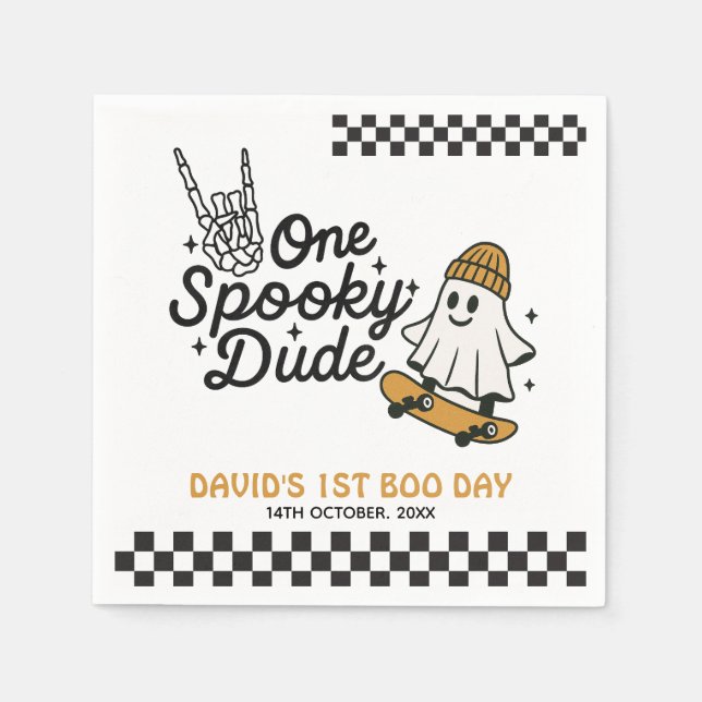 En taloky, Halloween Birthday Pappersservett (Framsidan)