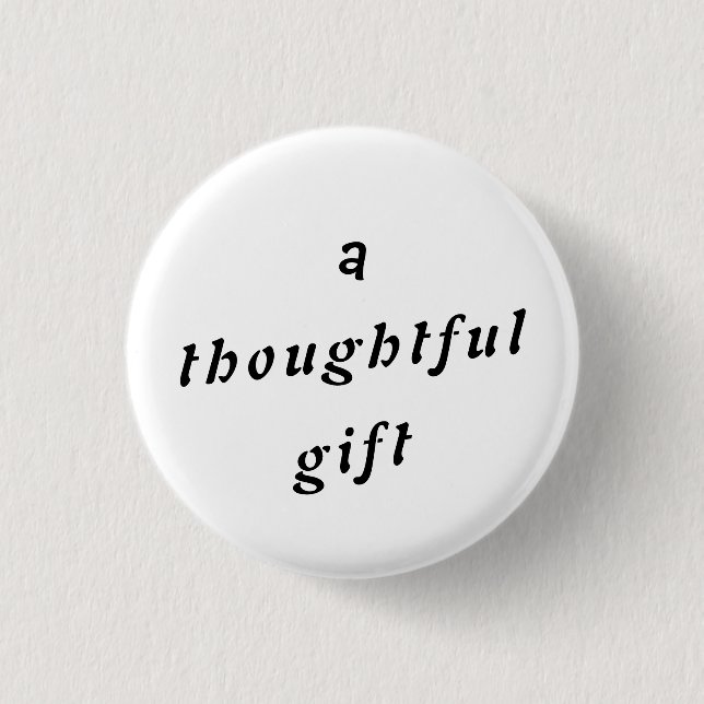 En tankfull gåva Quirky Pun Gift Friends Humor Knapp (Framsida)