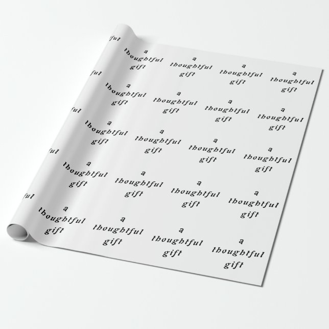 En tankfull gåva Quirky Pun Gift Friends Humor Presentpapper (Utrullad)