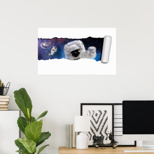 En tårta i rymden - Astronaut Alien Encounter - Ri Poster