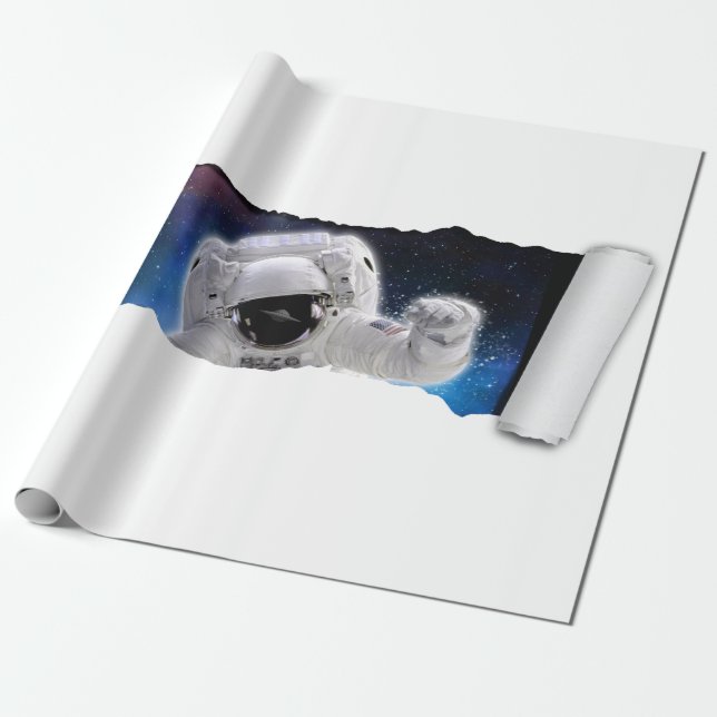 En tårta i rymden - Astronaut Alien Encounter - Ri Presentpapper (Utrullad)