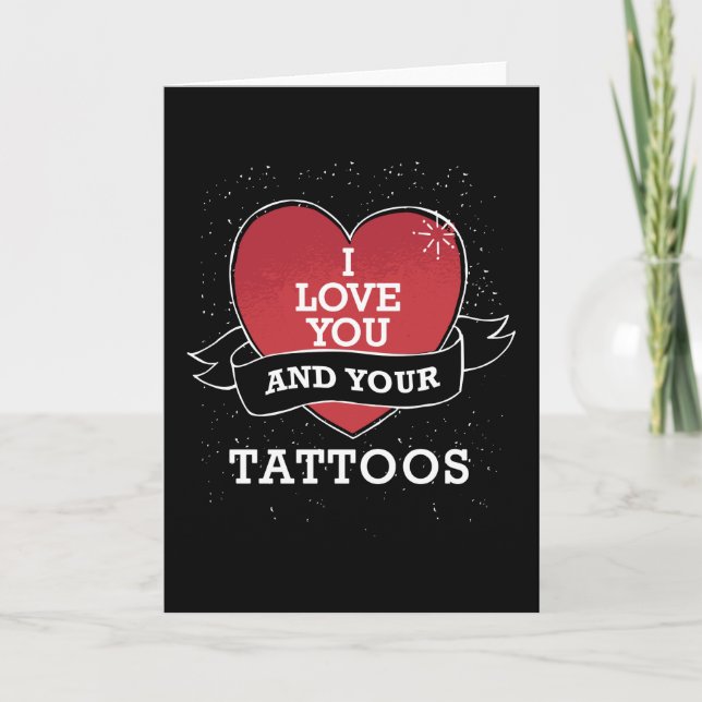 En tatuering på Alla hjärtans dag Kort (Framsida)