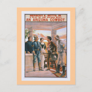 En teater för Arizona Cowboyvintage Vykort