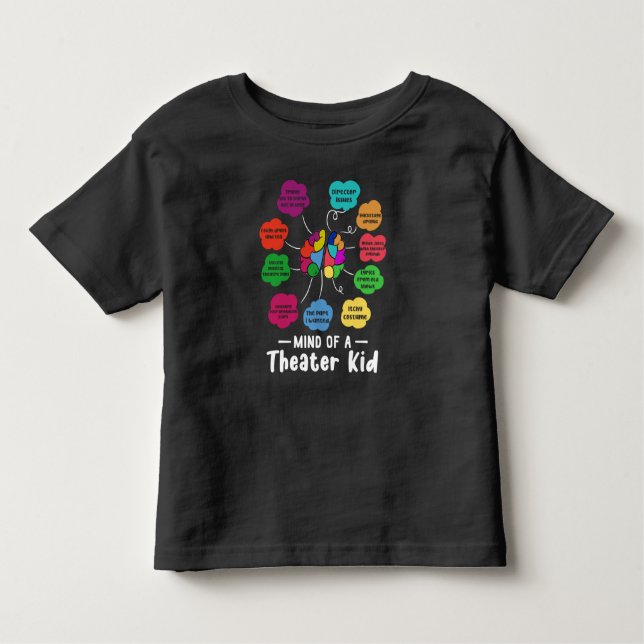 En teater Kid Funny Musical Teater Actor T Shirt (Framsida)