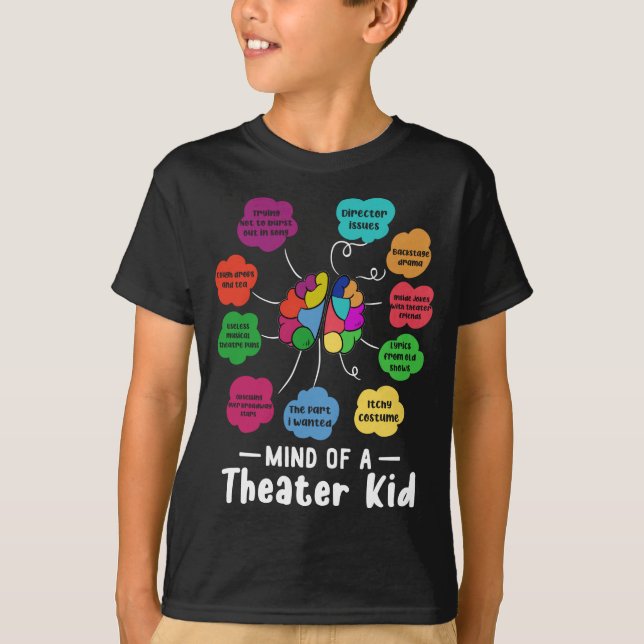 En teater Kid Funny Musical Teater Actor T Shirt (Framsida)