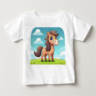 En tecknad baby Heguide utformar Baby T Shirt. Shirt