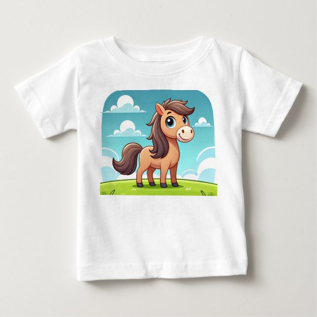 En tecknad baby Heguide utformar Baby T Shirt. Shirt (Framsida)