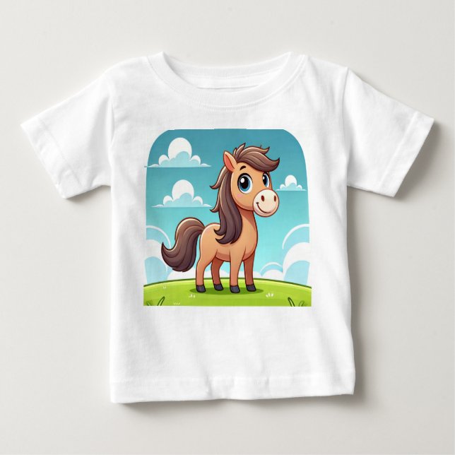 En tecknad baby Heguide utformar Baby T Shirt. T Shirt (Framsida)