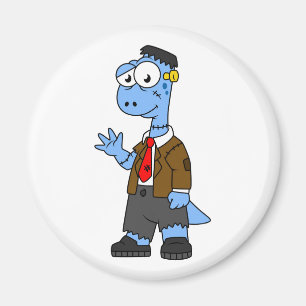En Tecknad Brontosaur begravde sig som Frankenstei Magnet