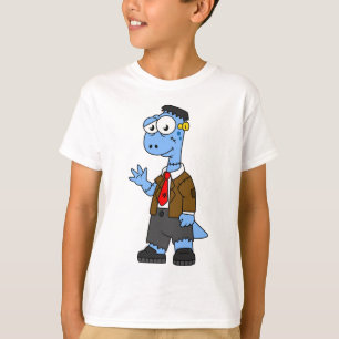 En Tecknad Brontosaur begravde sig som Frankenstei T Shirt