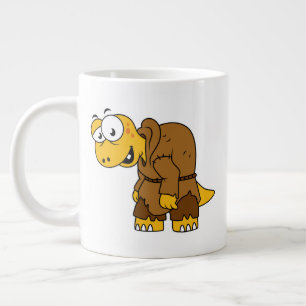 En Tecknad Dinosaur Hunchback. Jumbo Mugg