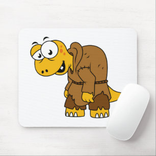 En Tecknad Dinosaur Hunchback. Musmatta