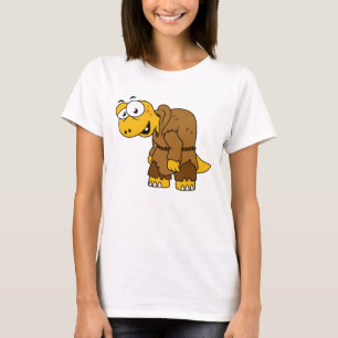 En Tecknad Dinosaur Hunchback. T Shirt