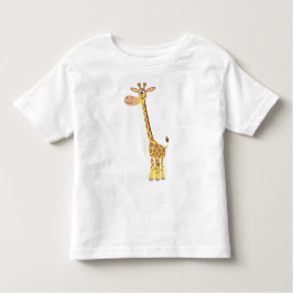 En tecknad giraffe Barn T-shirt