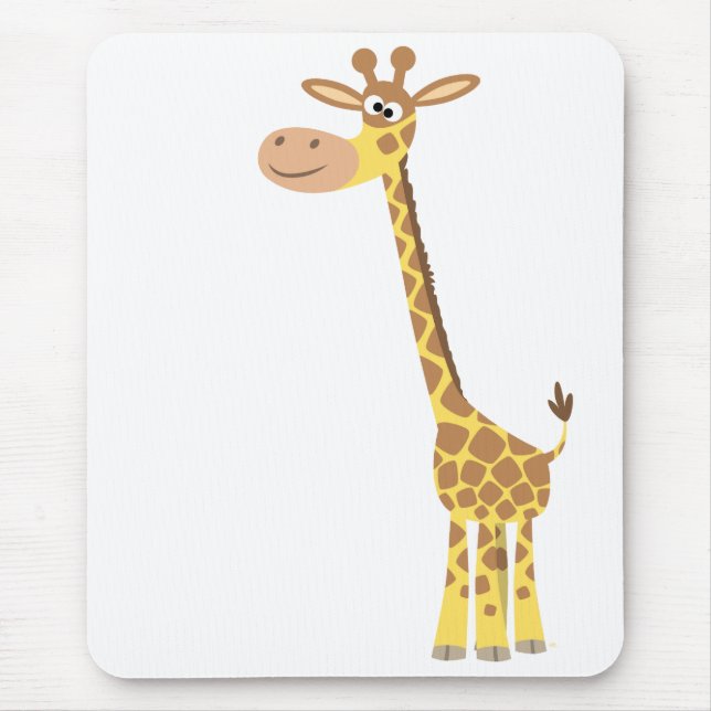En tecknad giraffe mousepad musmatta (Framsidan)