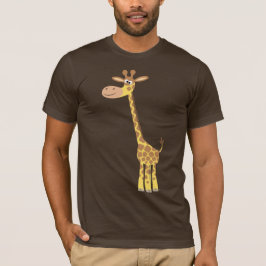 En tecknad giraffe T-shirt