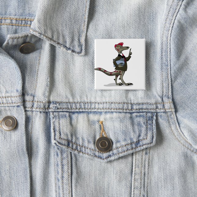 En Tecknad Iguanodon Clerk. Knapp (In Situ)