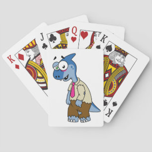 En Tecknad Parasaurolophus var en Zombie. Casinokort
