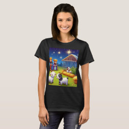 en tecknad som illustrerar en aktivitetsscen med t shirt