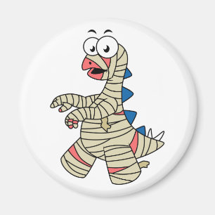 En Tecknad Stegosaurus klämde upp som en mamma. Magnet