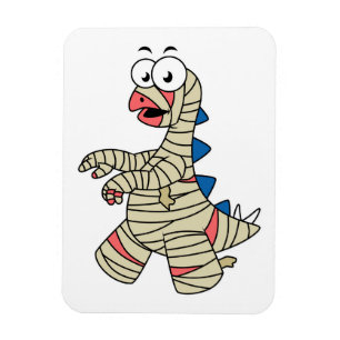 En Tecknad Stegosaurus klämde upp som en mamma. Magnet