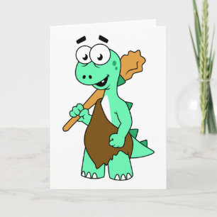 En Tecknad Tyrannosaurus Rex-Grottman. Kort