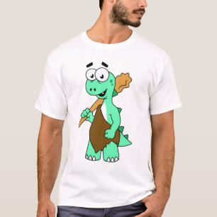 En Tecknad Tyrannosaurus Rex-Grottman. T Shirt