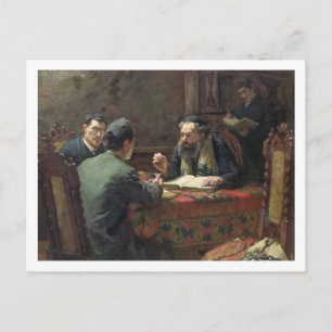 En teologisk debatt, 1888 vykort