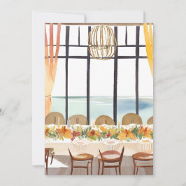 En Thanksgiving i en Tropical-inställning Julkort