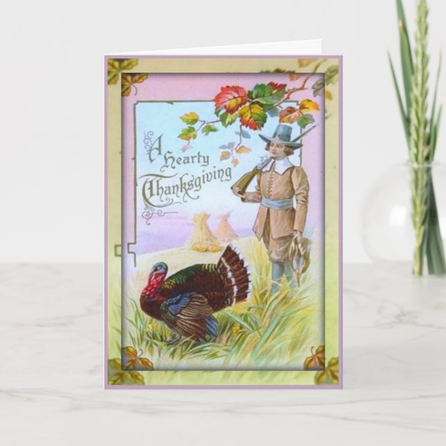 En Thanksgiving - Thanksgiving kort (Framsida)