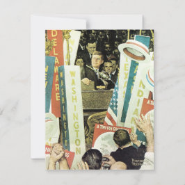 En tid för storhet 1964 Norman Rockwell Julkort