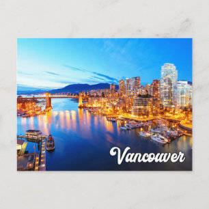 En Tidigt-kväll över Vancouver, British Columbia Vykort