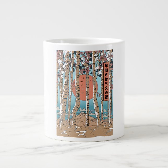 En tidigt-ökning får tre åtgärder i tur jumbo mugg (Framsidan)