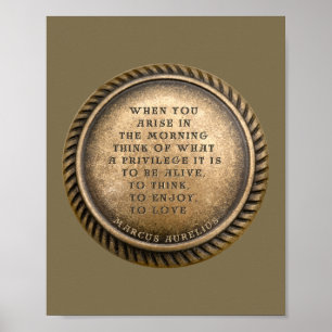 En tidlös påminnelse om Cherish Life - från Aur Poster