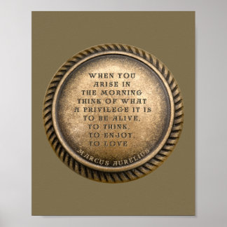 En tidlös påminnelse om Cherish Life - från Aur Poster